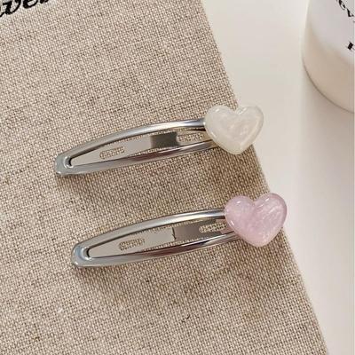 Suzyacc KR Heart Bangs Clip: Stylish, Layered High-Grade BB Clip