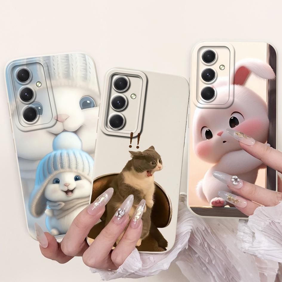 Case For Samsung Galaxy A53 A54 A55 5G Cover SM-A536B SM-A546V SM-A556B Shockproof Funda Fashion Flower Soft Silicone Matte Etui
