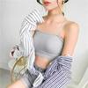 Girls Sling Bras Solid Cute Underwear Inner Tops Street Wear Sexy Women Lingerie Wireless Bandeau Bras Casual Vest
