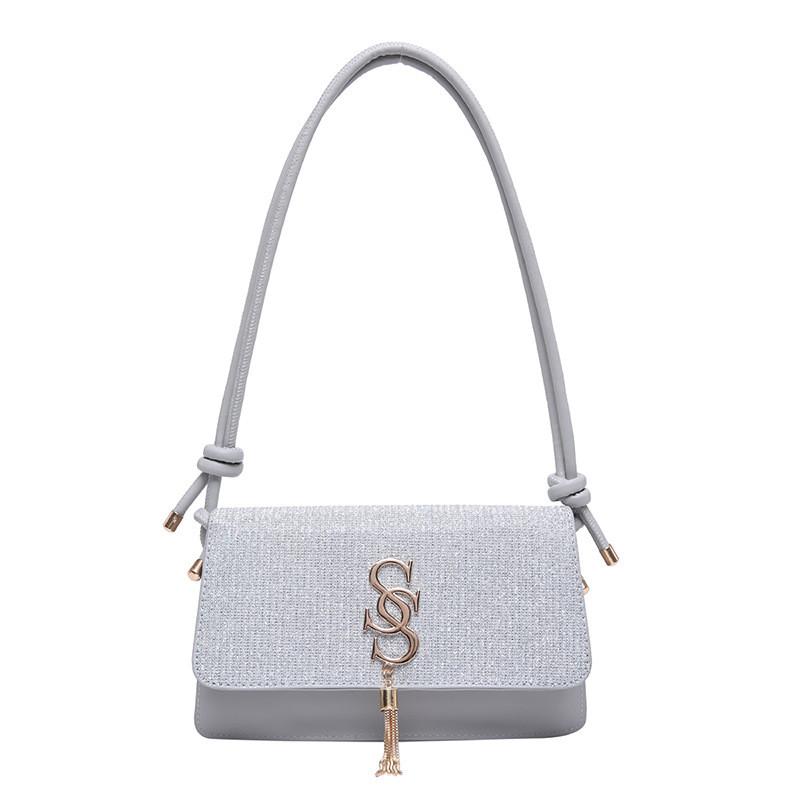 

Urban Inspired Sleek Small Square Shoulder Bag With Trendy Tassels And Design Durable