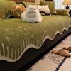 New Special-Shaped Sofa Cushion, Simple Non-Slip Irregular Autumn And Winter Three-Person Straight Row Seat Cushion, Backrest Towel