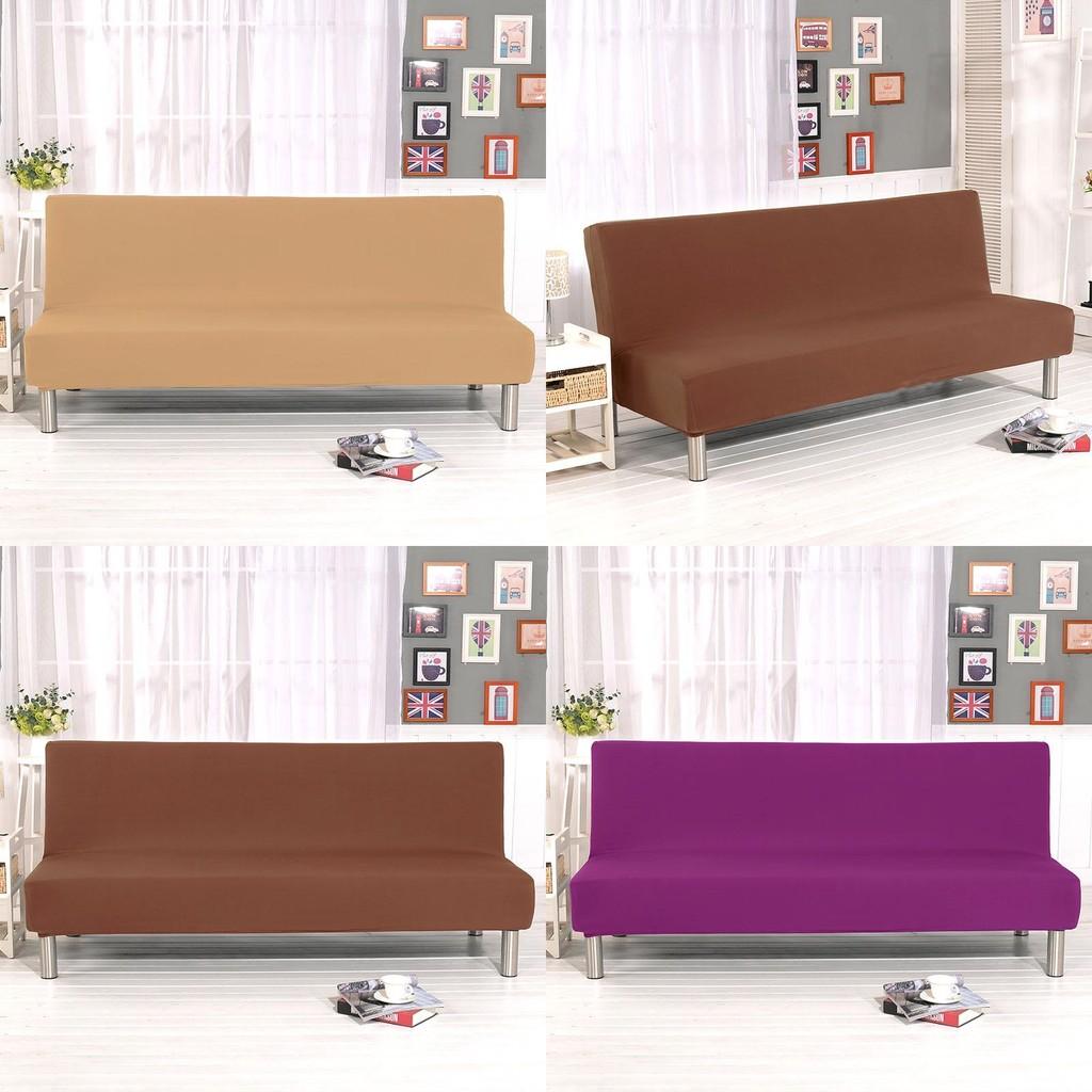 Luxurious Solid Sofa Bed Cover With Elastic Fabric For Ultimate Comfort And Protection