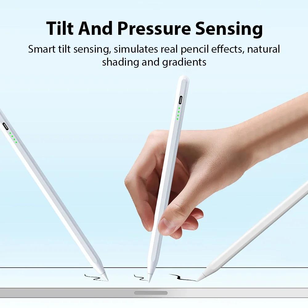 For Pencil Stylus For iPad A16 11th Air 13 5 4 M3 M2 Pro 11 12.9 M4 Pens 10 9 10th 9th Generation Mini 7 6 Touch Pen