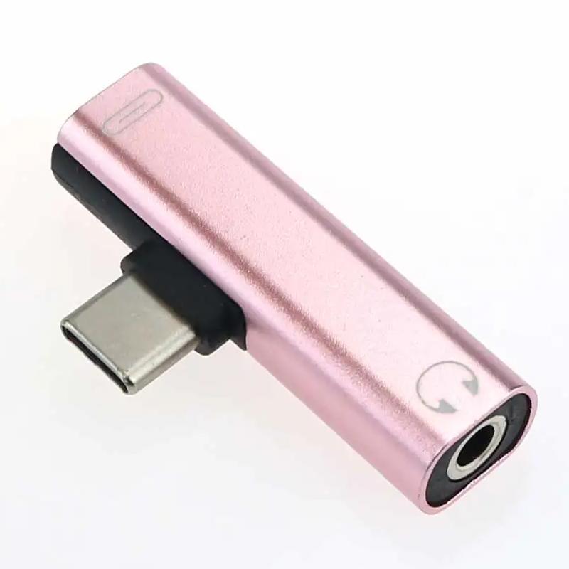 Cables & Adapters 2 In 1 Usb C Type C Male To Female 3.5Mm Jack Charging Listening Adapter