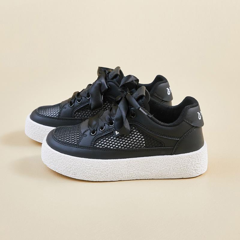 Fashion 2025 Summer New Breathable Mesh Women Shoes Korean Version Thick-Soled Heightening Casual Shoes Fashion Versatile Sneakers Women