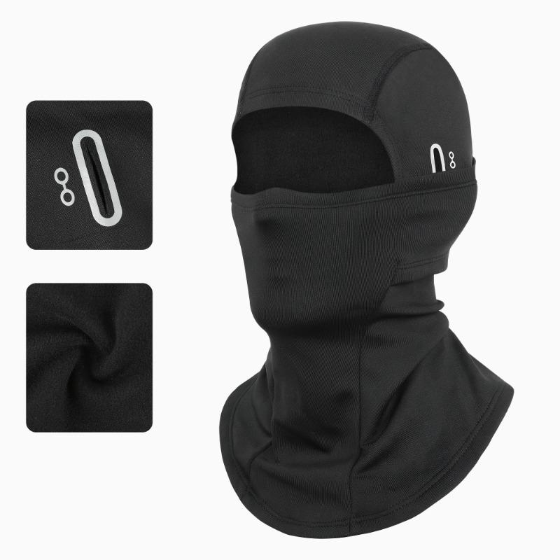 1PC Men's and Women's Winter Warm Cycling Skiing Headgear Cycling Fleece Cap Helmet Lined Full Face Cold Mask Outdoor Face Covering Scarf