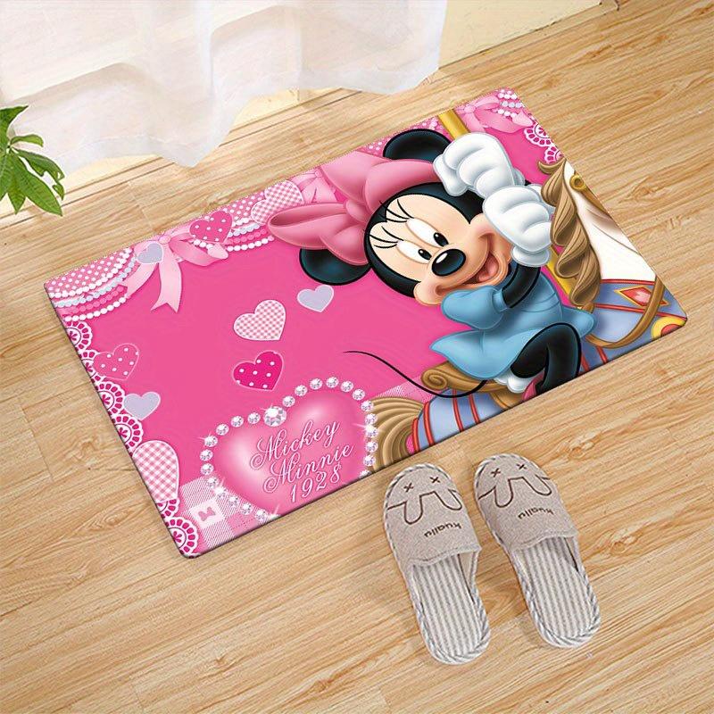 

1pc Minnie Area Rug, Non Slip Floor Mat, Cartoon Character Design, Soft Velvet, Room Decor, Washable 60cm by 90cm