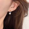 Korean Geometric Zircon Earrings: Elegant, Versatile, Minimalist Design