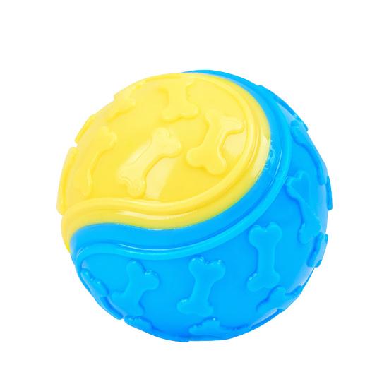 Squeaky Ball Dog Chew Toy TPR Interactive Toys for Dogs Teeth Cleaning Bite Resistance Pet Supplies for Home Outdoors Walking Traveling
