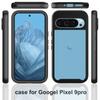 Etui na Google Pixel 9/Pixel 9 Pro PC+TPU Przezroczyste Etui na Telefon z Folią PET na Ekran Wszechstronna Ochrona