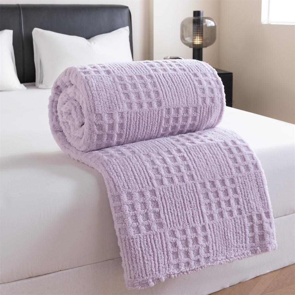 Warm Blanket for Home Bedroom Taft Jacquard Blanket Multifunctional Nap Casual Blanket Soft Comfortable Sofa Blanket