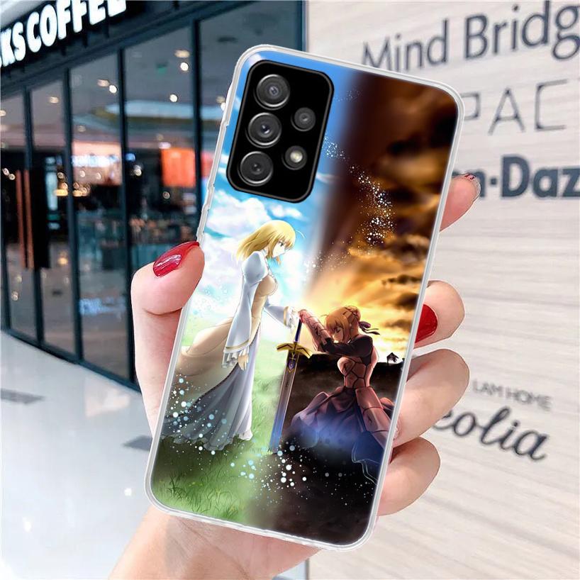 Fate Zero Stay Night Saber For Samsung Galaxy A15 A14 A13 A12 A55 A54 A53 A52 Phone Case A32 A35 A34 A33 A25 A24 A23 A22 A04S A0