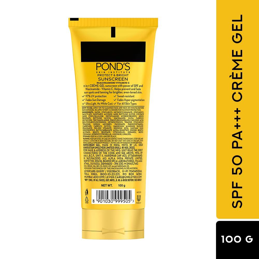 POND’S Sun Miracle SPF 50 PA+++ Crème Gel Sunscreen - 100g