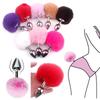 Rabbit Tail Metal Butt Anal Plug Role Playing Props Erotic Cosplay Accessories Adult Games BDSM Sex Toys For Couples Women