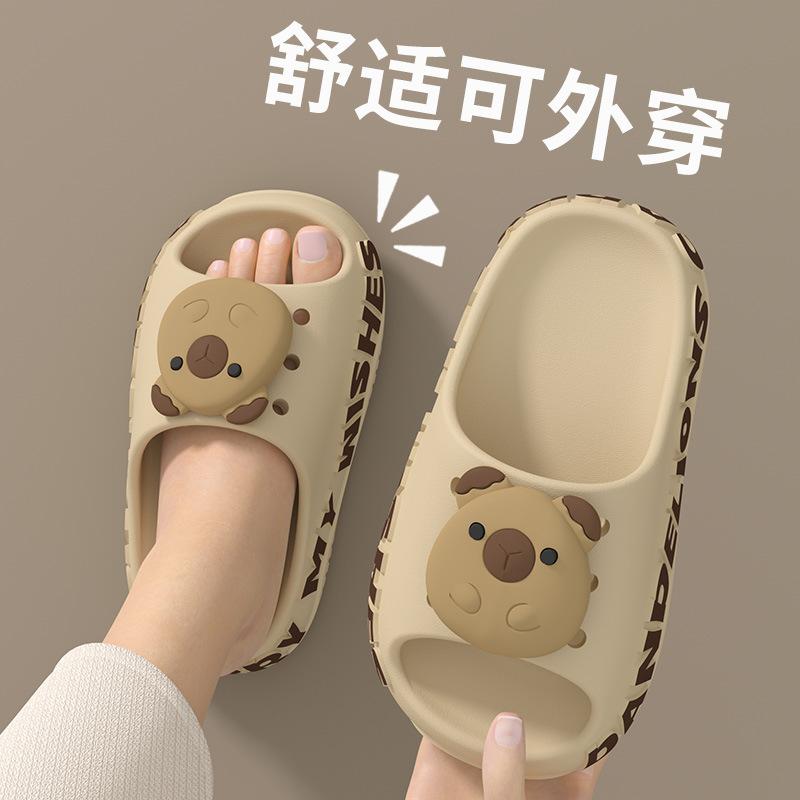 Capybara Kinder Sommer Cartoon Hausschuhe für Jungen und Mädchen, rutschfeste atmungsaktive Sandalen mit weicher Sohle für Kleinkinder und ältere Kinder