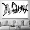 Abstract Black and White Line Painting on Canvas Everything and More Minimalist Posters Prints Modern Wall Art Living Room Decor