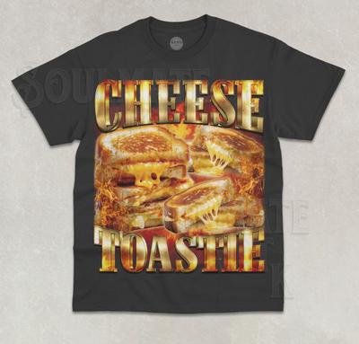 Cheese Toastie T-Shirt Funny Meme Cheese Toast Food Lover Graphic Unisex Shirt