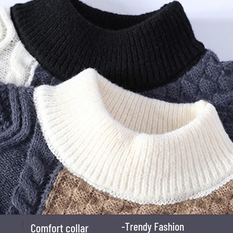 NASA MARVEL Men's Autumn/Winter Fleece Lined Crew Neck Sweater