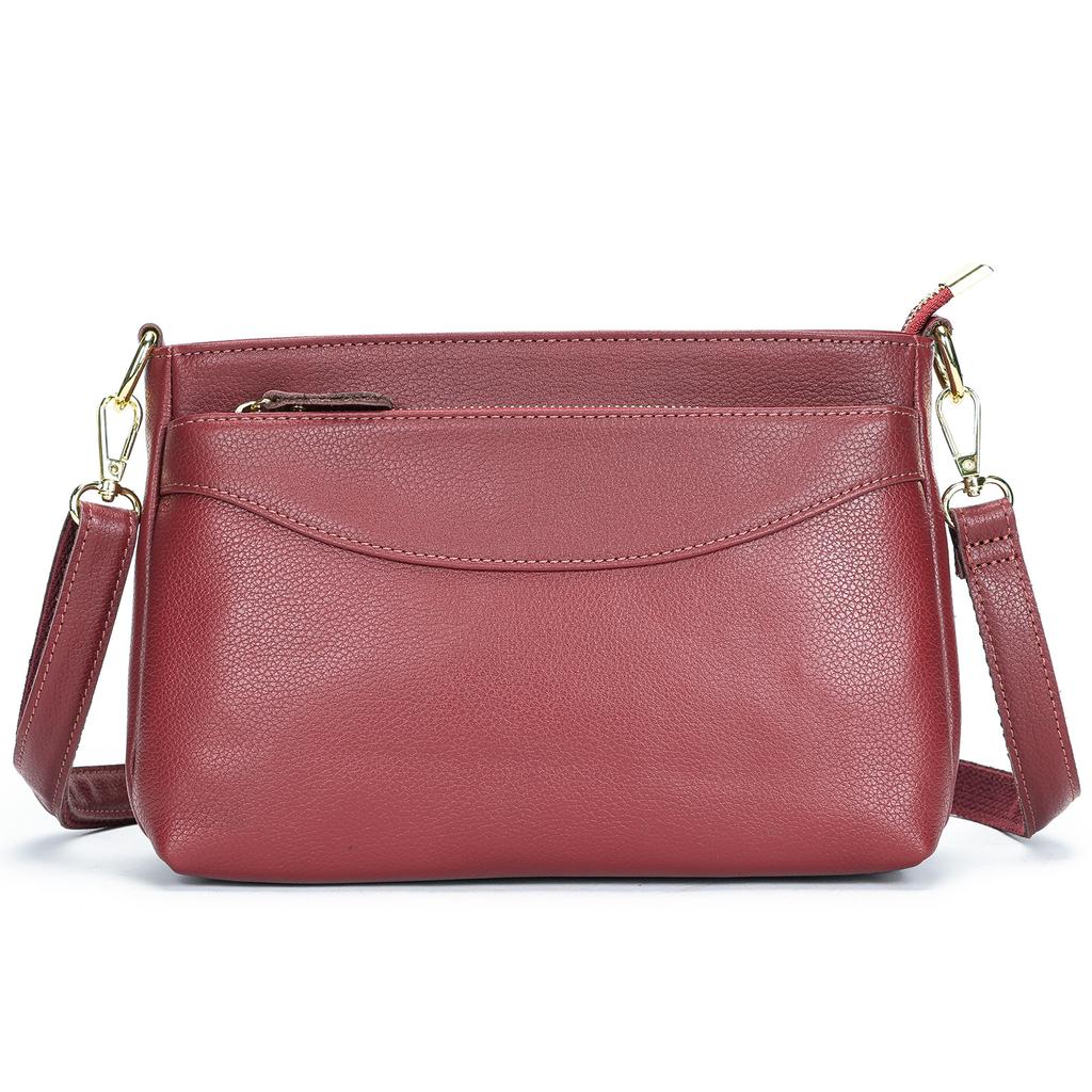 Genuine Leather Retro Large Capacity Bag Women's Bag Shoulder Armpit Commuter Crossbody Bag