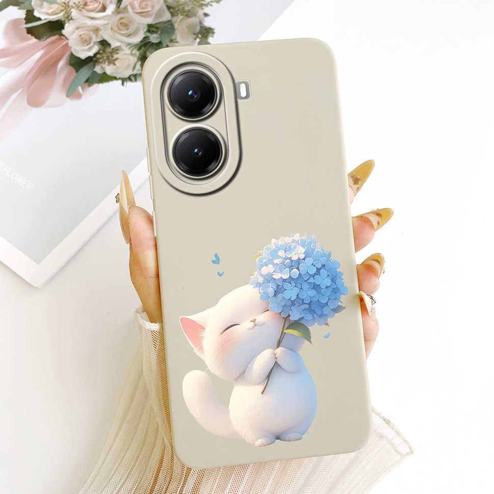 Butterfly Cherry For Xiaomi POCO X 7 x7 Pro 5G Case Clear Soft Bumper Protection Silicon Cover Capas For POCO X7 Pro