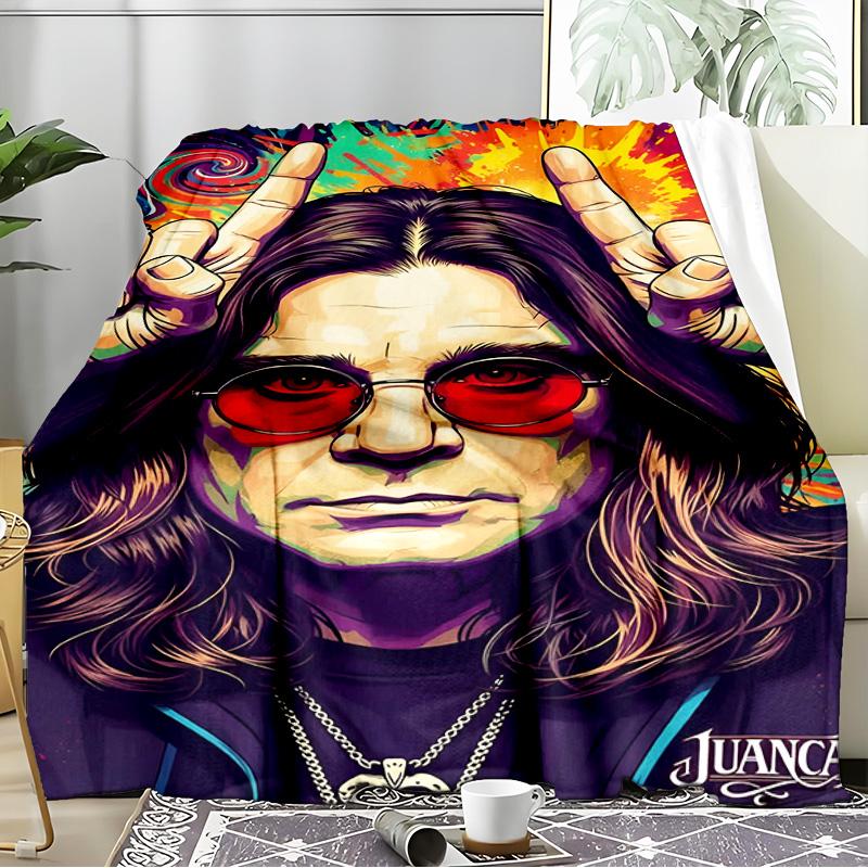 Ozzy Memorial Blanket Flannel Throw for Sofa, Indoor, Camping, Living Room, Office, Chair, And Bed Soft Birthday Gift