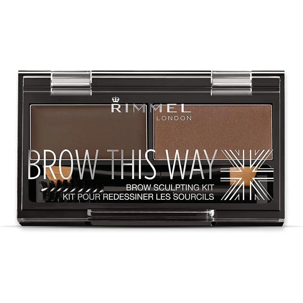 

Rimmel Brow This Way Eyebrow Kit Dark Brown: Creates defined eyebrows