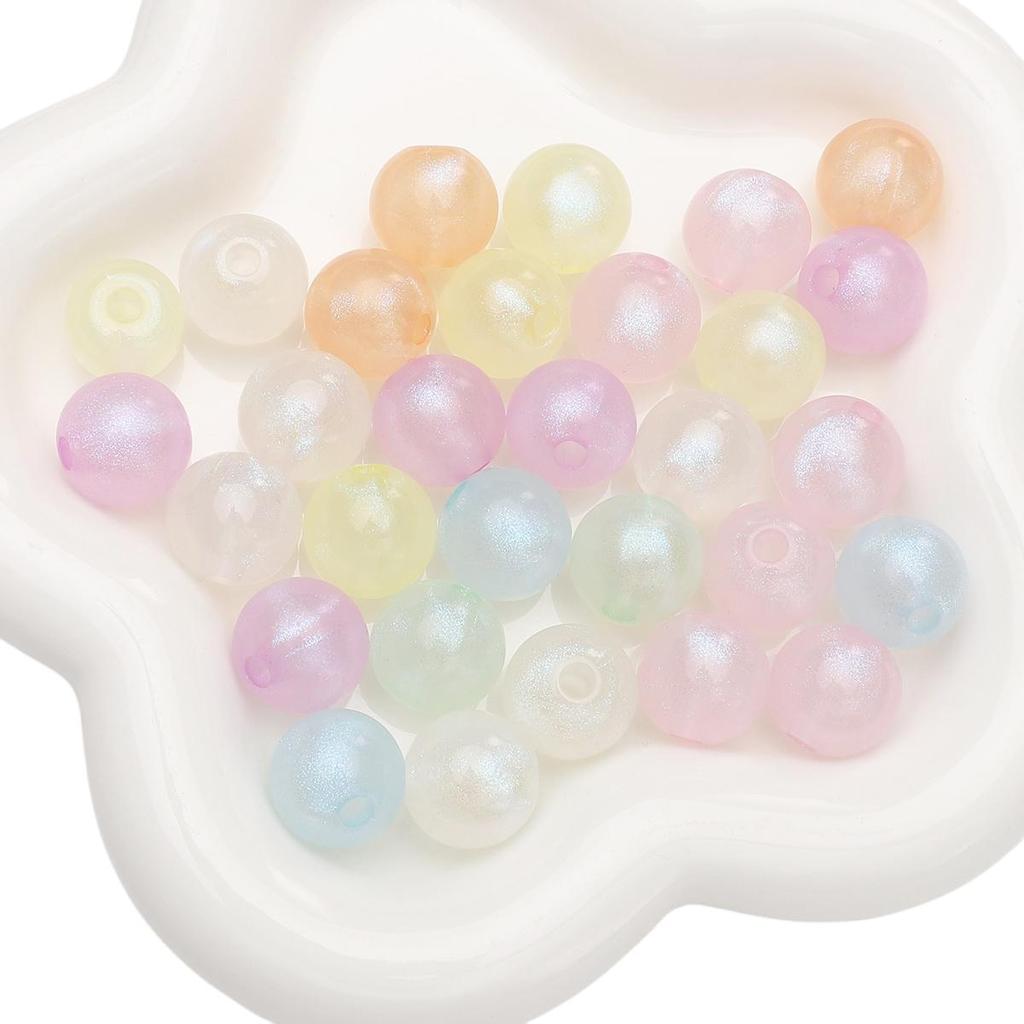 6-16mm 10 STÜCKE/Mehr Acrylperlen Meerjungfrau Runde Perlen für Halskette Armband DIY Schmuckherstellung