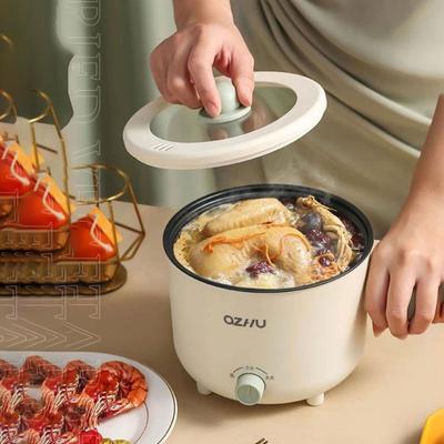 Cocina eléctrica Cocina eléctrica multifunción cocina antiadherente cocina eléctrica para dormitorio Mini olla arrocera olla eléctrica integrada