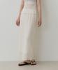 Towave Teen Pleats Banding Skirt_Cream