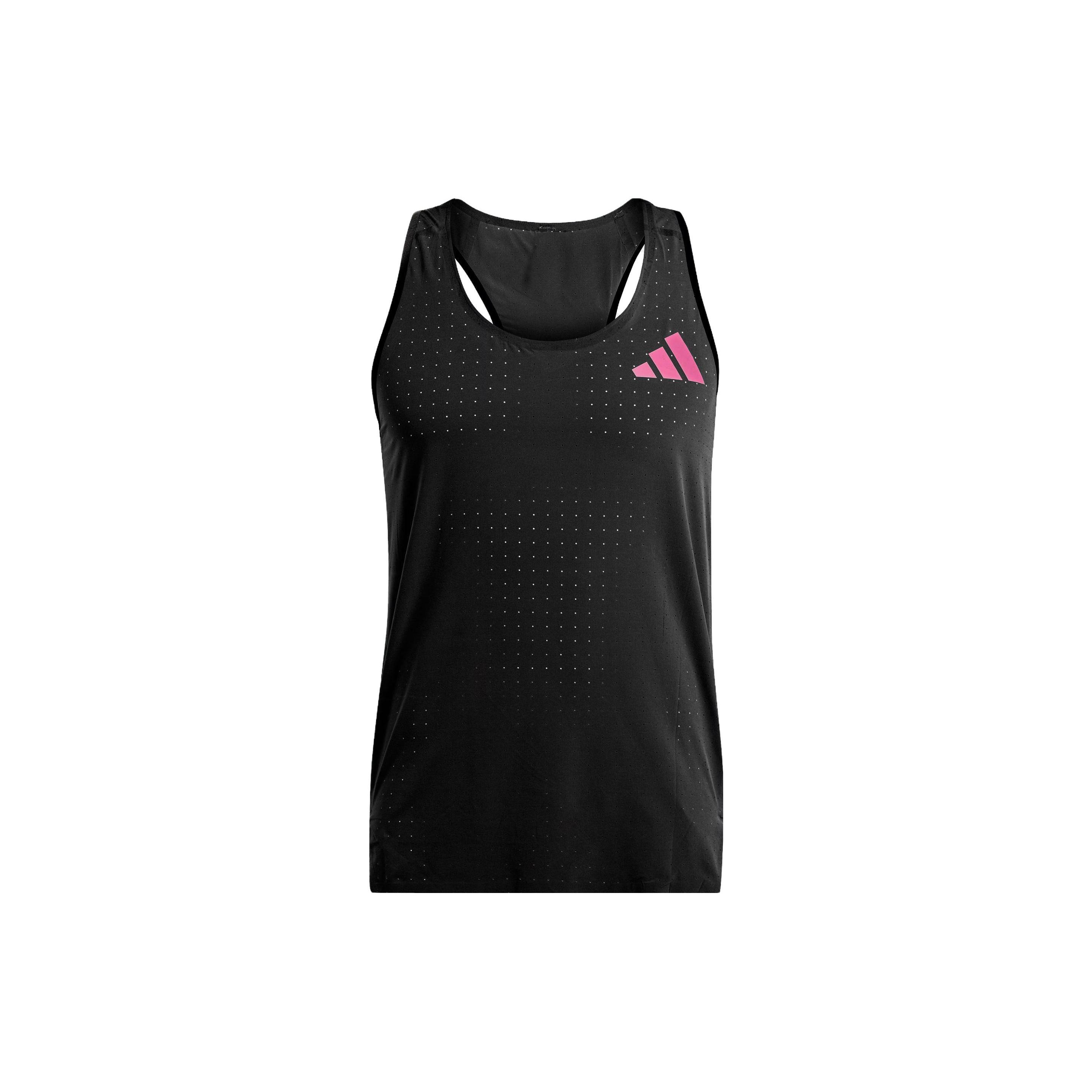 

New Adidas Adizero Running Tank Top Men s Black IL1495 S