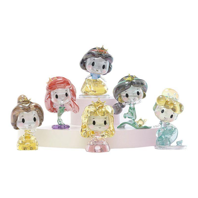 Disney Princess Crystal Building Blocks Set Diamond-like Diy Table Ornaments For Kids Toys