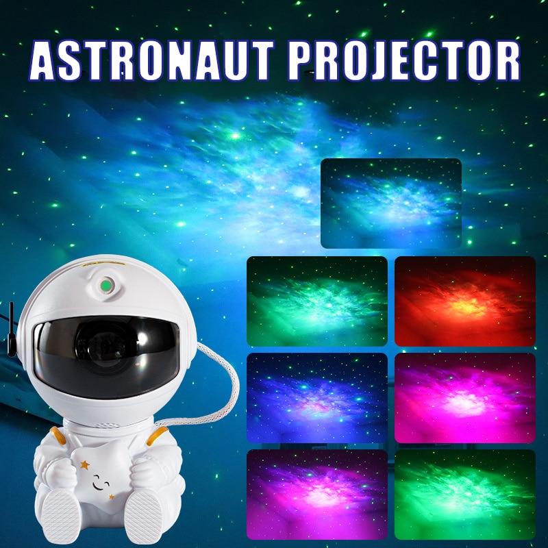 Galaxy Star Projector LED Night Light Starry Sky Astronaut Projectors Lamp For Decoration Bedroom Home Decorative Children Gifts