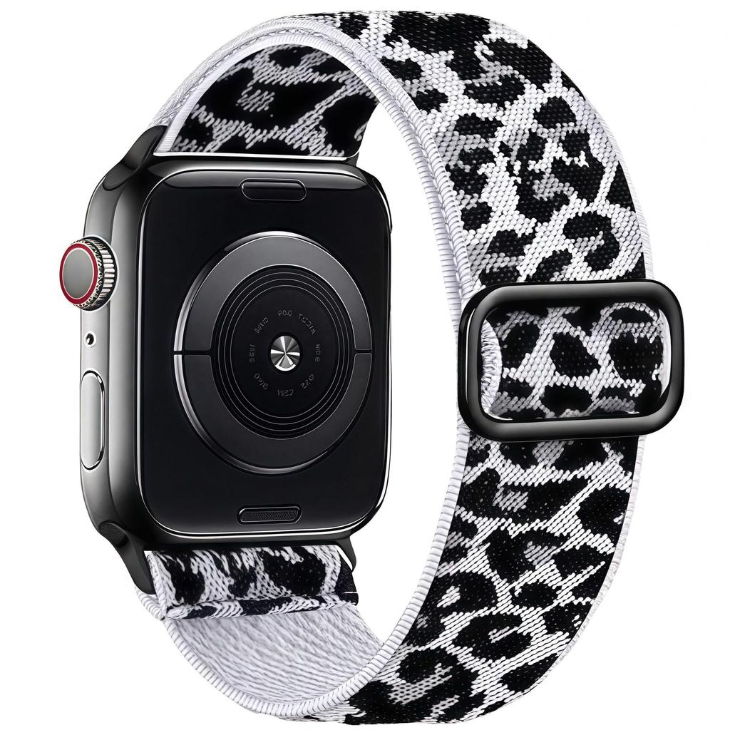 Braided Nylon Apple Smart Watch Strap with Adjustable Slide Buckle for All Series