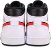 554724-075 Nike Air Jordan 1 Mid Black Chile Red White (Men's)
