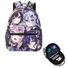 Anime Project SEKAI Colorful Stage Student Backpack School Bag Hiking Travel Daypack for Boys Girls Fashion Bookbag Shoulder Bag
