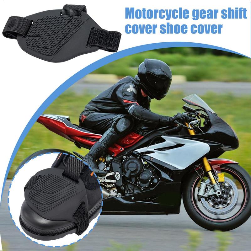 Motorcycle Shoe Protector Motorcycle Motorbike Shift Pad Shoe Boot Cover Adjustable Gear Accessories Anti-Slip Boot Guards For