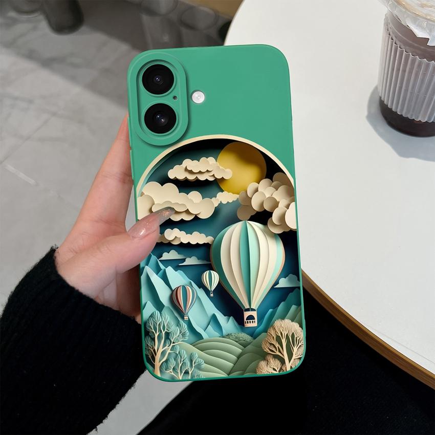 Suitable For iPhone 17 Air Pro Max Phone Case Cute Face Mask Dog Pattern Screen Protector Fashion Shell For iPhone Shockproof Silicone Soft Back Cover