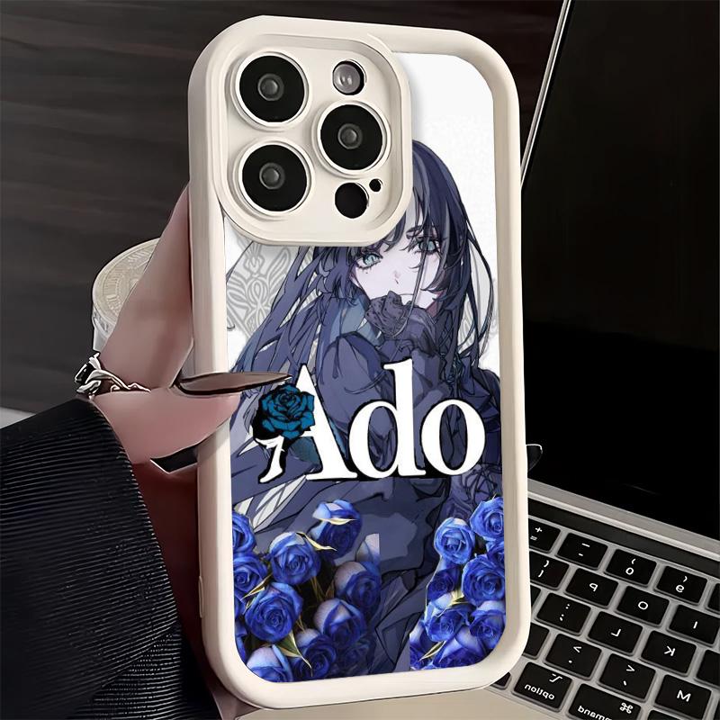 Phone Case for iPhone 17 Air 16E 15 16 Pro Max Ado Cartoon K-Kyogen X Uta Cover 14 Plus 13 12 Mini Soft Shell Silicone Fundas