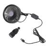 3-Speed USB Operated Car Fan 13cm Diameter Vehicle Cooling Fan With 2.4 Meter Cord Ideal For Travel & Daily