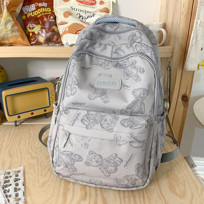 Schoolbag for Children Elementary School Students Cute Bear Middle School Students Girls Backpack
