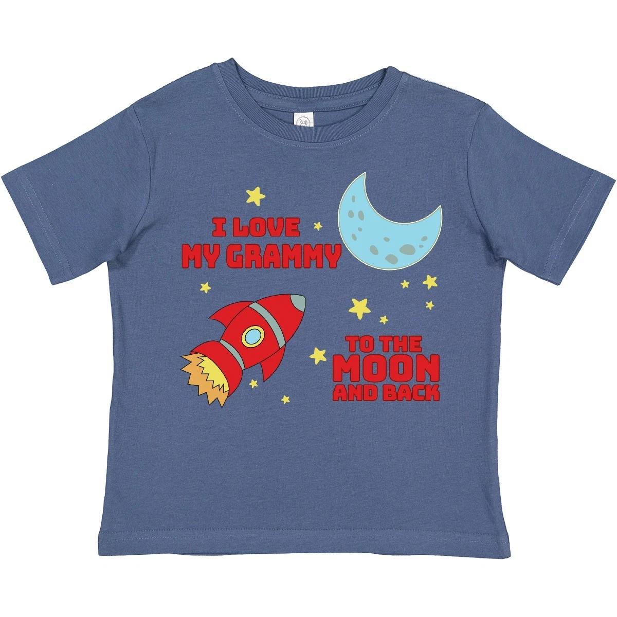 Inktastic I Love My Grammy To The Moon And Back Toddler T-Shirt Family Grandson 110
