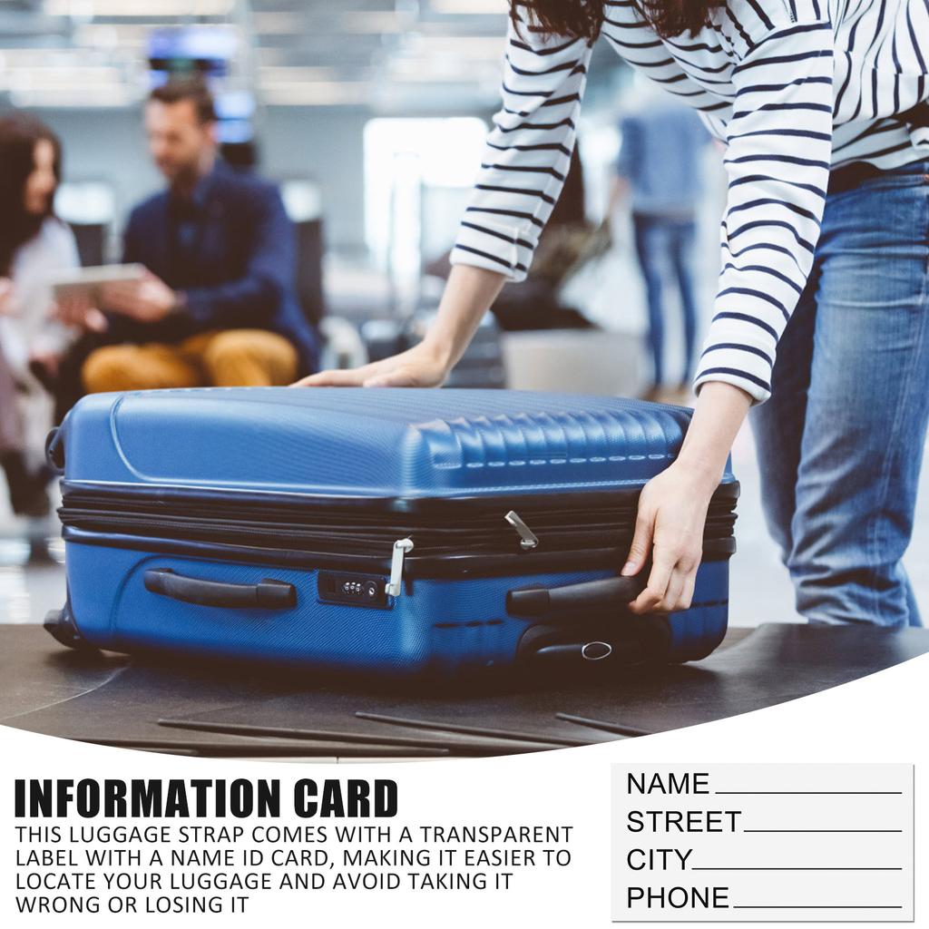 1Pc Anti-theft Luggage Buckle Cross Strap Password Adjustable Bundling Packing Baggage Belt Suitcase Trunk Belts Bag Accessories