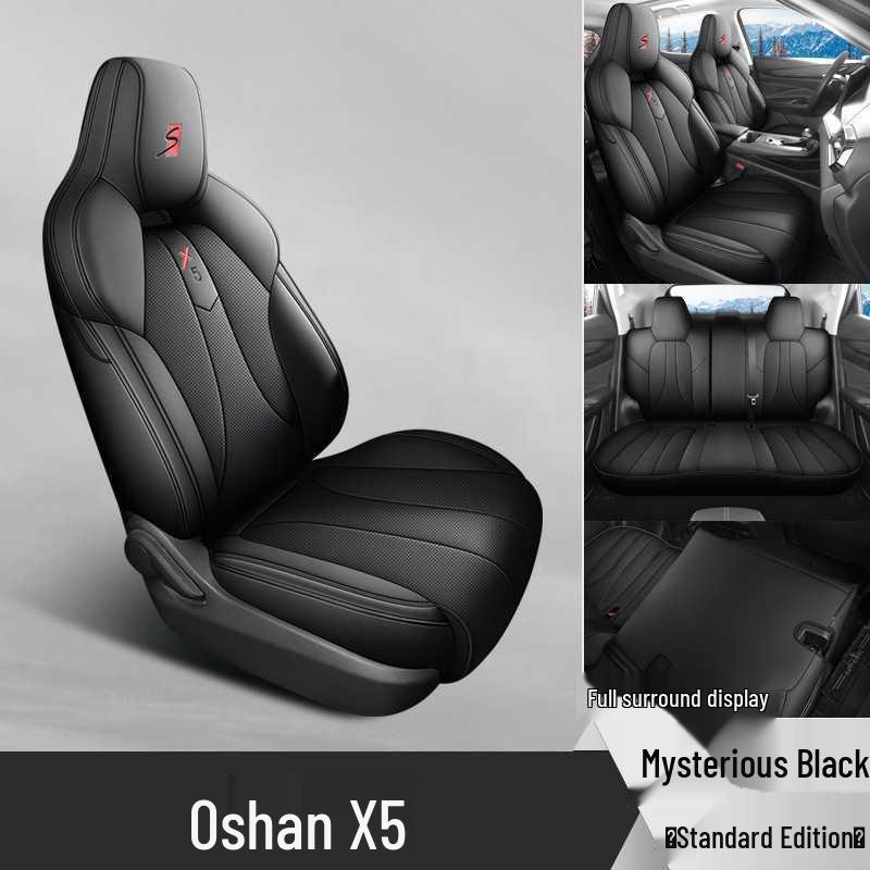 Changan Auchan X5 Car Seat Cover: All-Season Leather, Breathable, Full Coverage Seat Cushion. 5-Seater Full Coverage