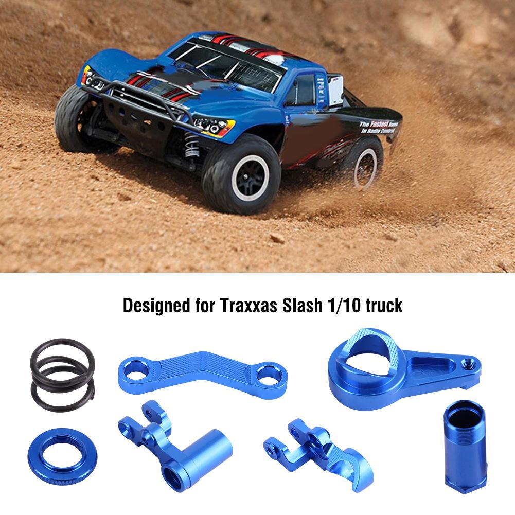 Aluminium Alloy Steering Servo Saver Complete Part Kit for   Slash 4X4 1/10 Truck RC Car