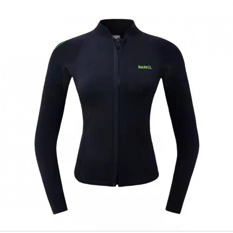 2mm Womens Wetsuit Top Bottom Set Snorkeling Diving Surfing UV Protection Thermal Warm Long Sleeve XS