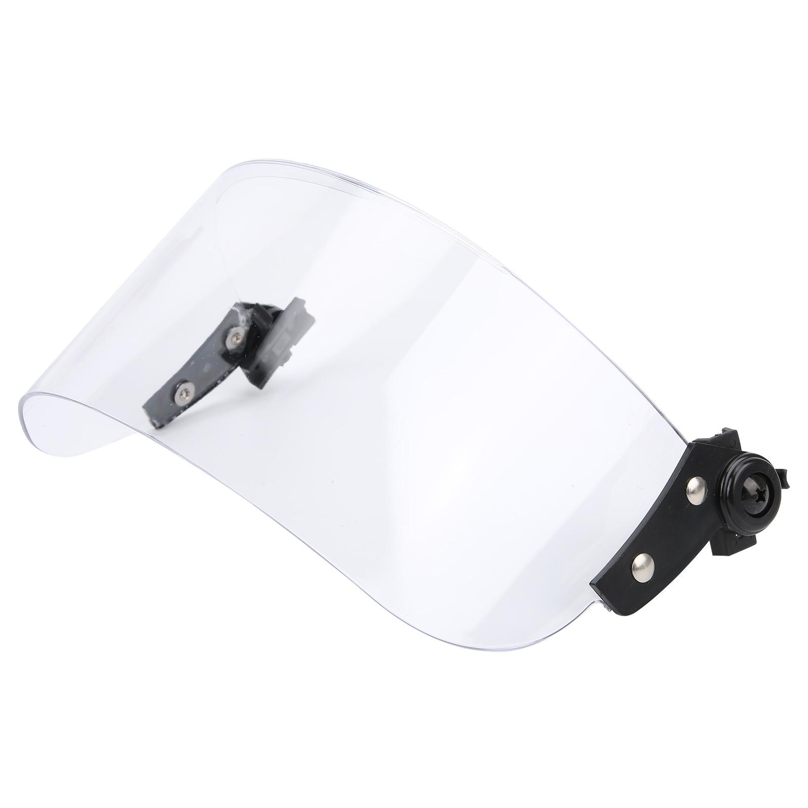 

PC Transparent Anti Roit Rail Black Frame Flexible Shield Face Protection with Thicken Lens