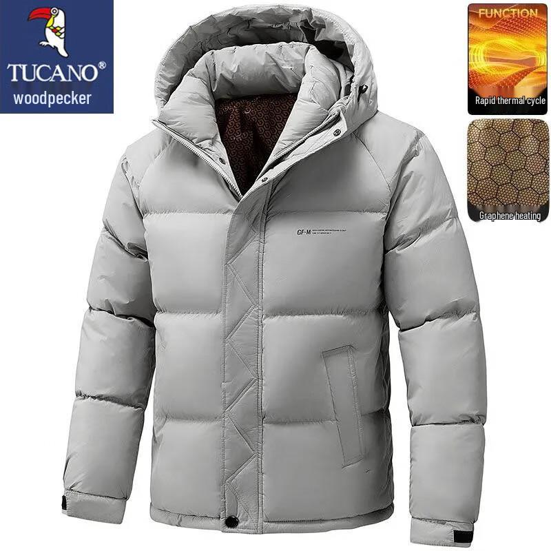 Tucano Men's Warm Hooded Cotton Jacket