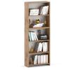 Wotan Oak Bookcase 70 CM 5 Shelves Binders Toys Loft Wooden