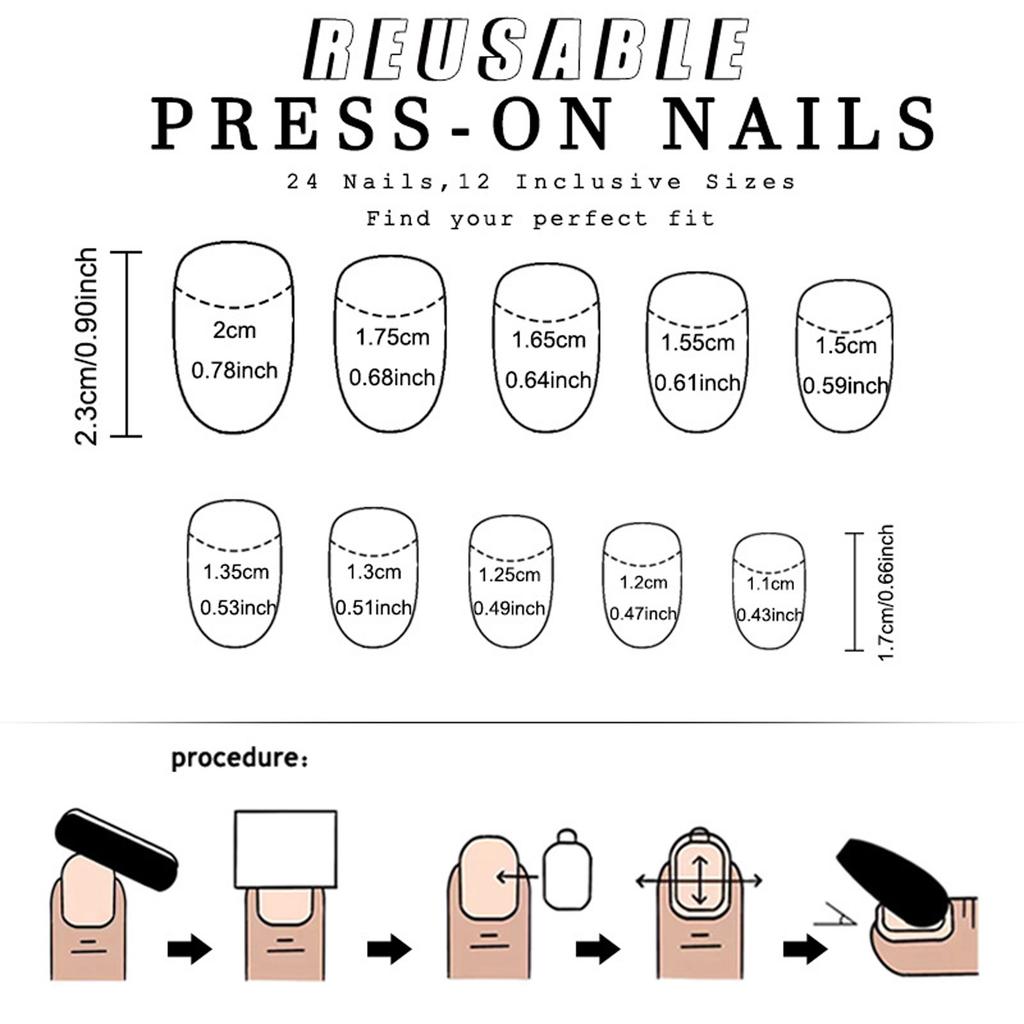 Gradient Press On Nail Almond Fake Nail Glossy Stick On Acrylic Nail Natural Omber Glues On False Nail for Women Girls