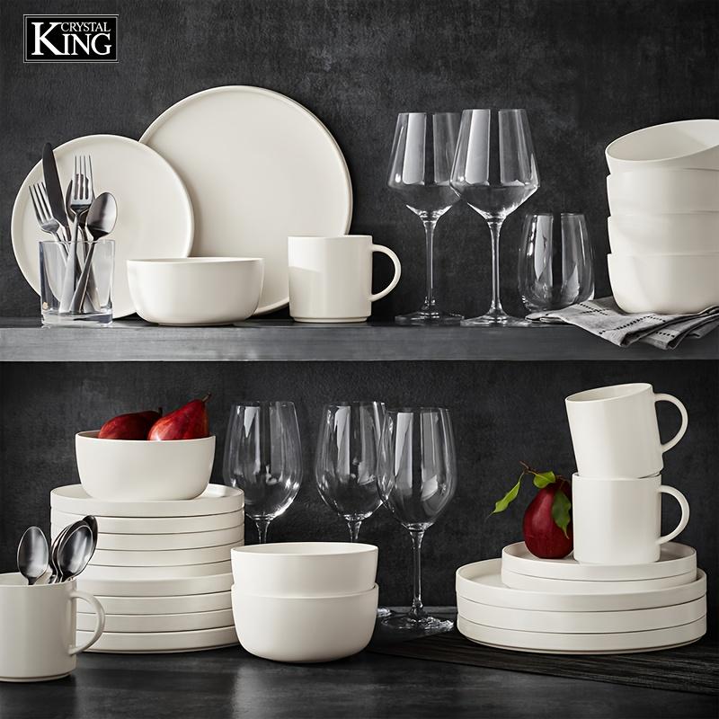 4 Stück/Set B011560 Bleifreies Kristallglas Hochwertiges kristallklares Glas A-Klasse Kristall für Weinproben Hochzeiten Jubiläen oder Weihnachten